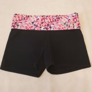 Victoria's Secret PINK Vintage Y2K XS Floral Print Foldover Yoga Shorts